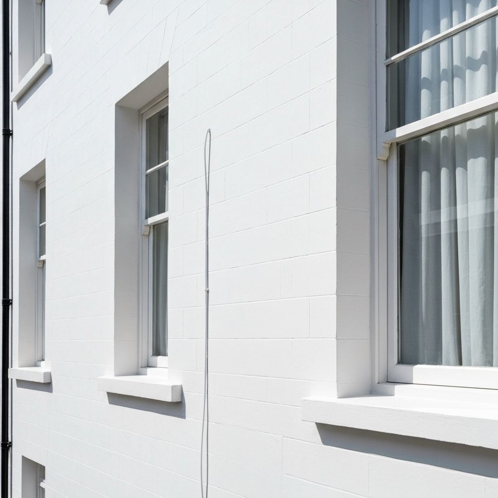 Painted exterior masonry on a Brighton period property — J&R Painting