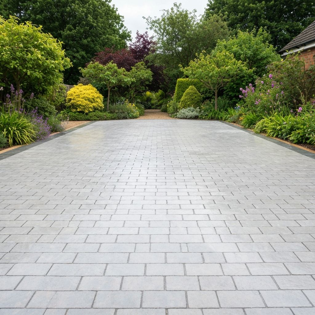 Clean freshly jet washed driveway in Brighton — J&R Painting